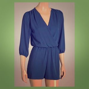 Navy Romper